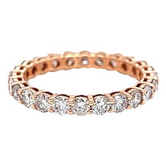 Alexander Beverly Hills 2.18ct Round Diamond Eternity Band Rose Gold 6