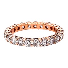 Alexander Beverly Hills 1.82ct Round Diamond Eternity Band Rose Gold 5.75