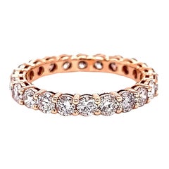 Alexander Beverly Hills 1.83ct Round Diamond Eternity Band Rose Gold 6