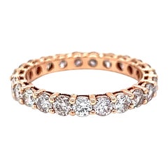 Alexander Beverly Hills 1.83ct Round Diamond Eternity Band Rose Gold 6