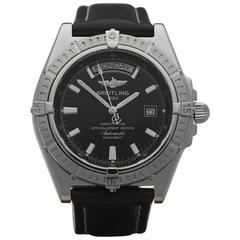 Breitling Stainless Steel Crosswind big Automatic Wristwatch Ref A45355 