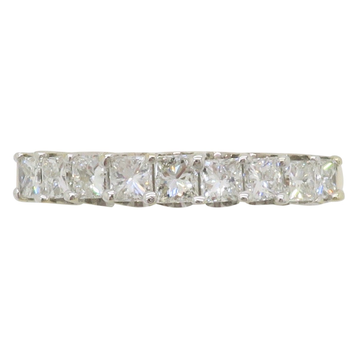 Bandeau en or jaune et blanc avec diamant de taille Princesse en vente