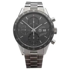 Tag Heuer Stainless Steel Carrera Juan manuel Automatic Wristwatch 