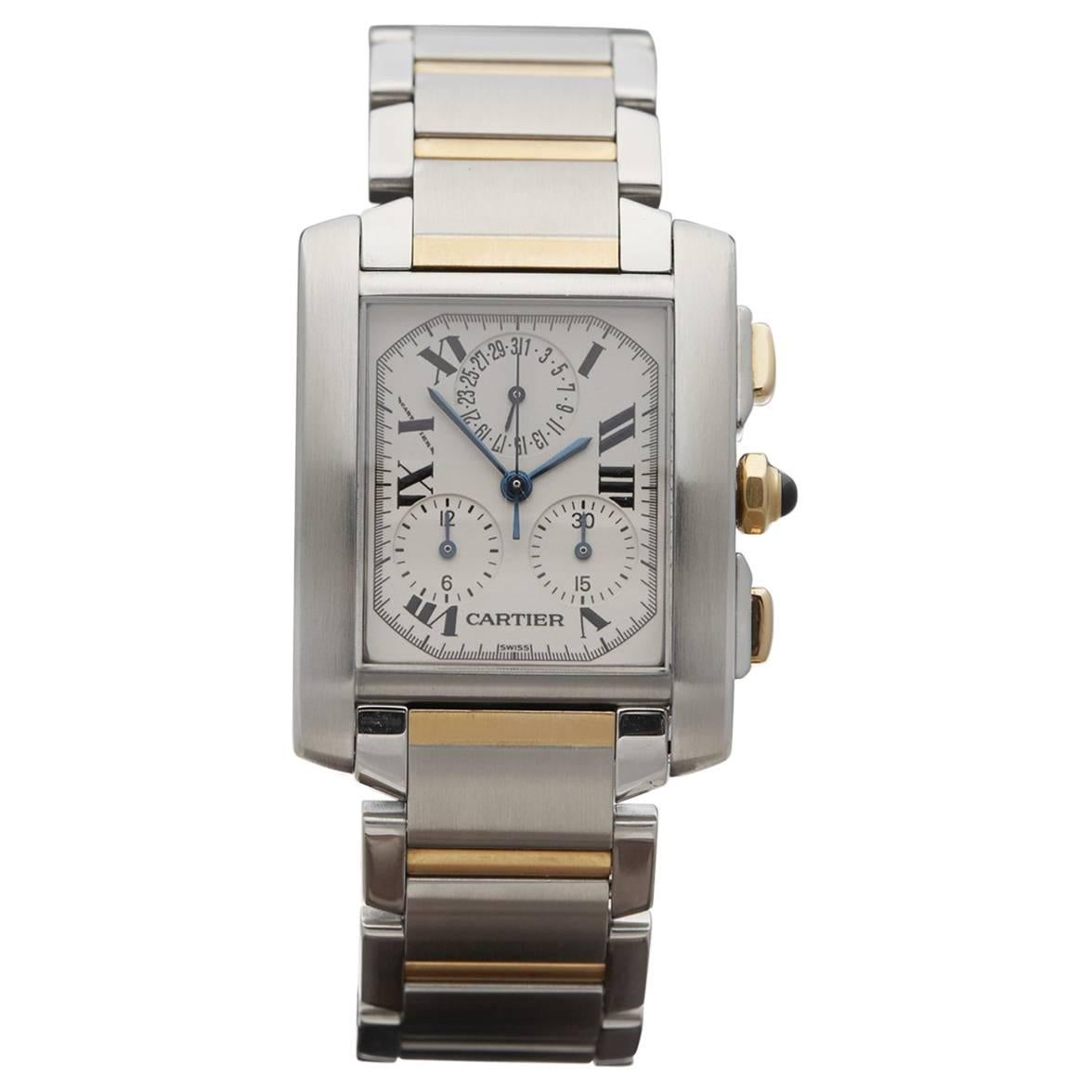 Cartier Yellow Gold Stainless Steel Quartz Wristwatch