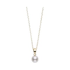 Mikimoto Akoya Cultured Pearl Pendant in 18k Yellow Gold PPS751K