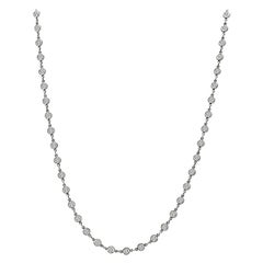 Estate 4.64ct Diamond By The Yard Necklace