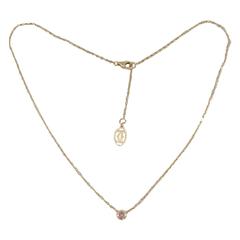 Cartier Saphirs Legers Pink Sapphire Rose Gold Necklace