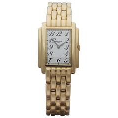 Retro Patek Philippe ladies Yellow Gold Gondolo Quartz Wristwatch Ref 4824/1J 