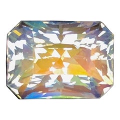 *Auction*Natural Beautiful Rainbow Moonstone 1.95 ct OctagonMadagascar Certified