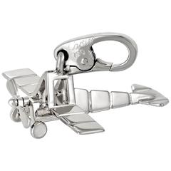 Cartier White Gold Airplane Charm