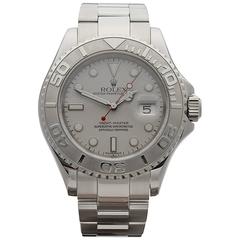Rolex platinum Stainless Steel Yacht Master platinum bezel Automatic Wristwatch