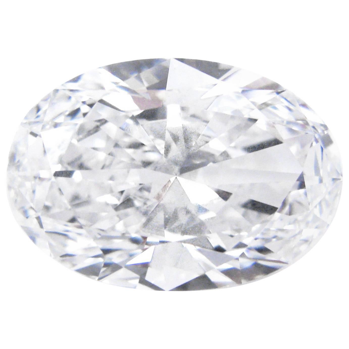 9.12 Carat "Golconda" Oval Cut D Color Internally Flawless Diamond 
