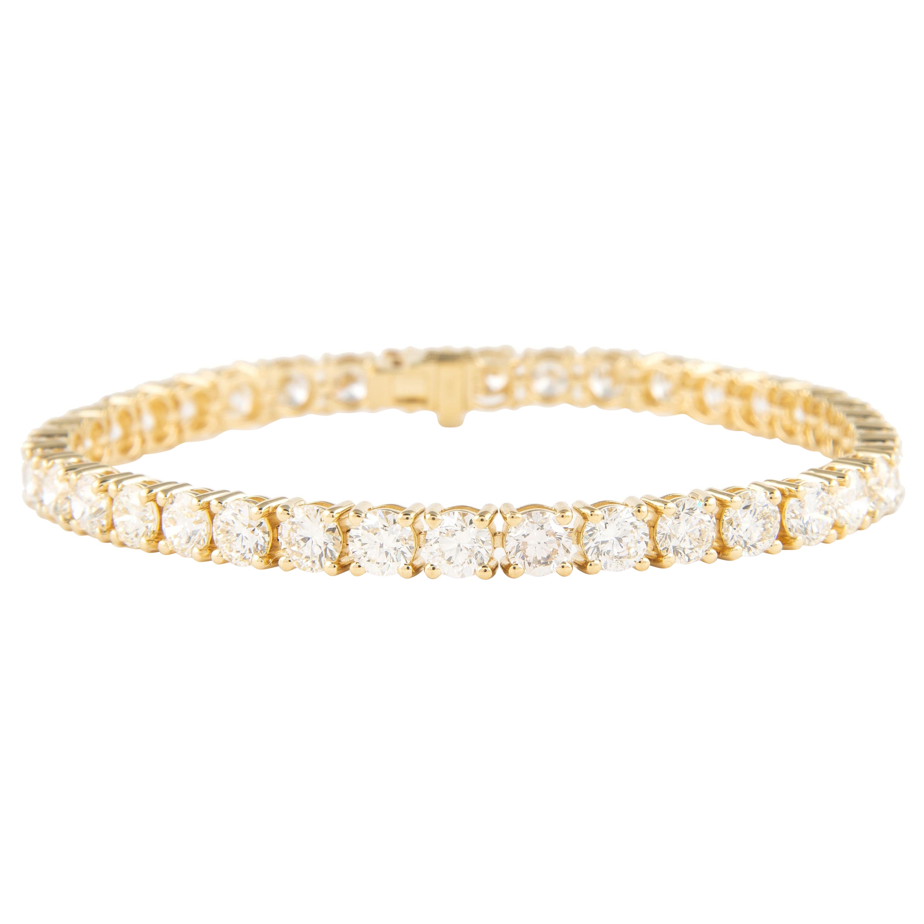Alexander Beverly Hills - Bracciale tennis con diamanti da 9,88 carati - Oro giallo 18 carati