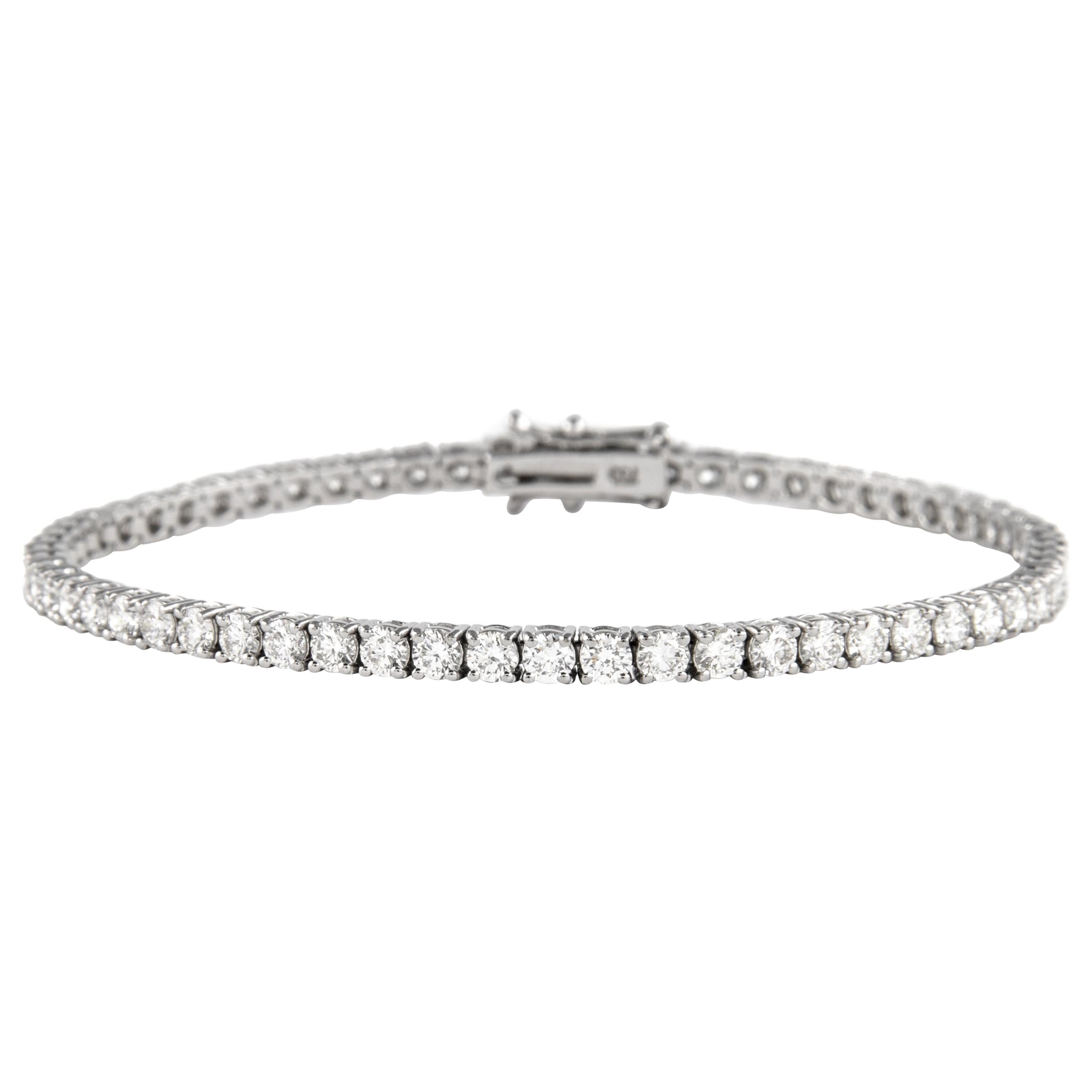 Alexander Beverly Hills 4.35ct Diamond Tennis Bracelet 18k White Gold