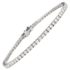 Alexander Beverly Hills 3.96ct Diamond Tennis Bracelet 18k White Gold