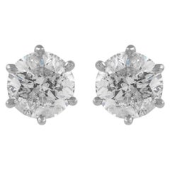 Pendientes de diamantes con certificado EGL de 2,25 quilates y oro blanco
