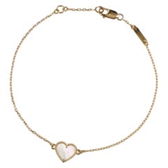 Van Cleef & Arpels Sweet Alhambra Mother of Pearl 18K Yellow Gold Bracelet