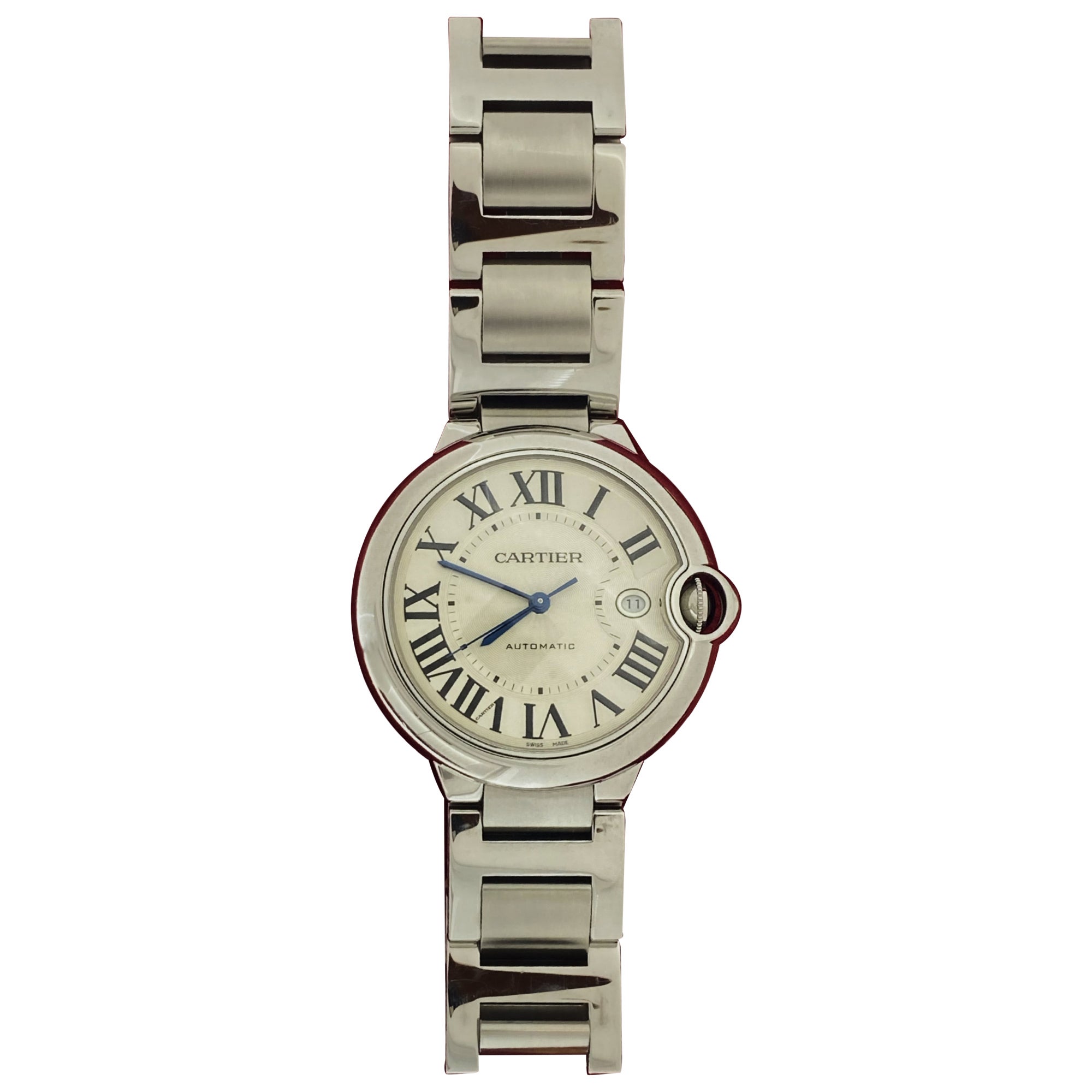 Cartier Ballon Bleu Ref 3765 Edelstahl 42mm Automatik-Herrenuhr, um 2020.
