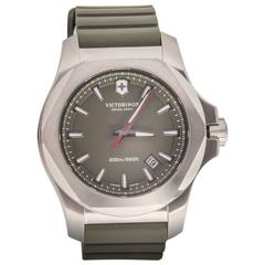 Victorinox I.N.O.X. Green Dial and Rubber Strap Quartz Wristwatch