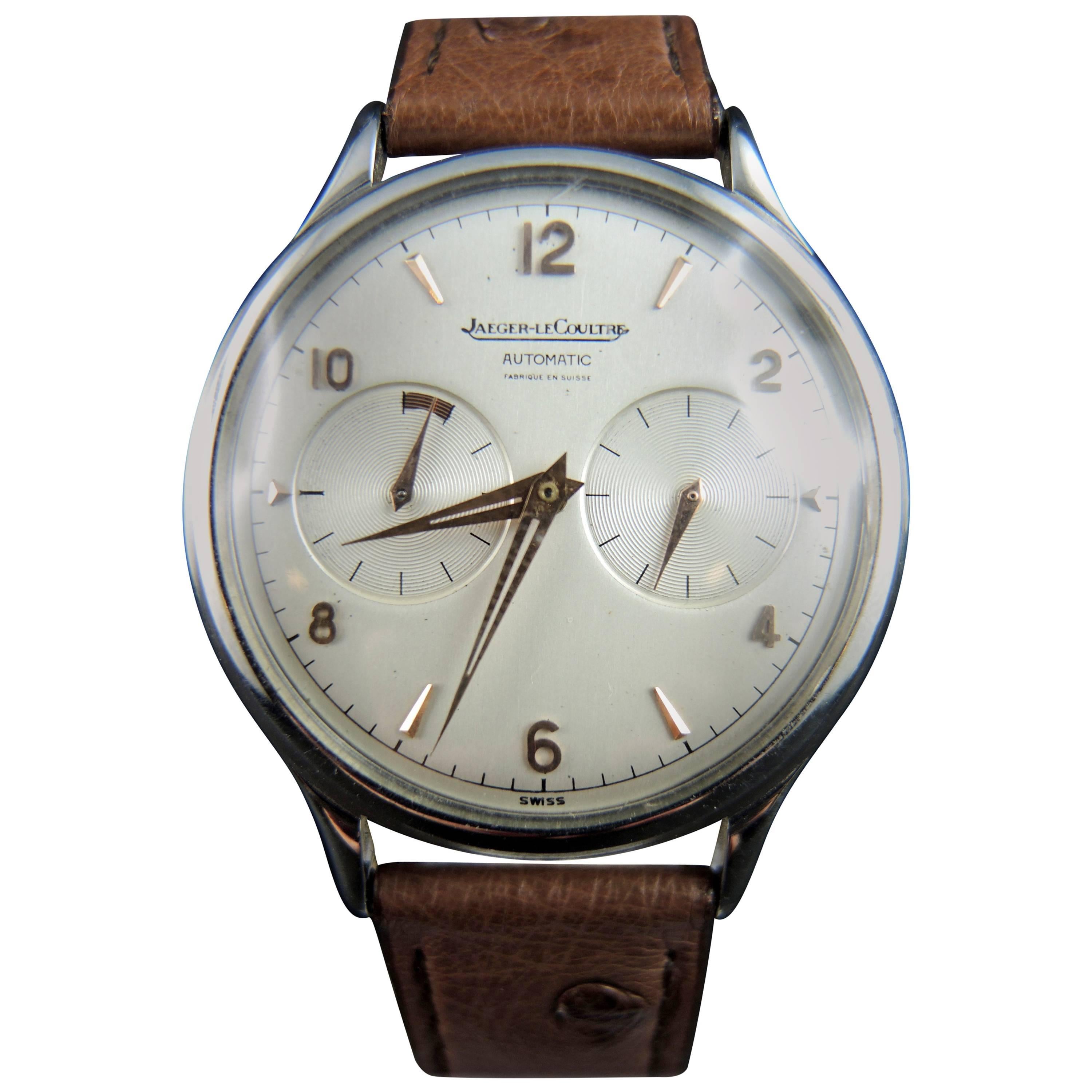 Jaeger-LeCoultre Steel Futurmatic 1957 manual winding Wristwatch