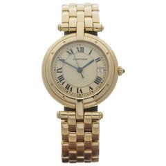 Cartier Yellow Gold Santos Ronde Quartz Wristwatch 883964 