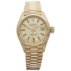 Vintage Rolex Ladies Yellow Gold Datejust Automatic Wristwatch 6917 