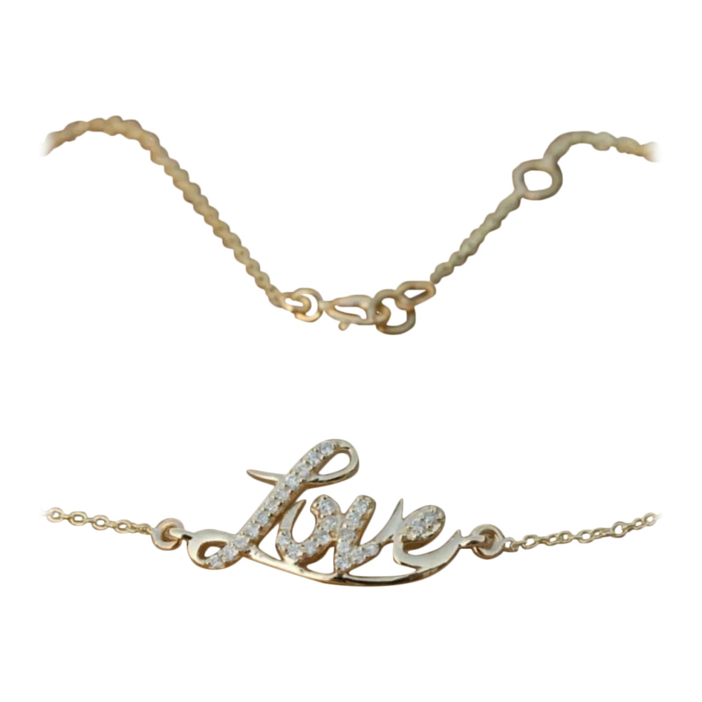 14K Gold Diamant-Charm-Armband Schmuck Natürlicher Diamant Geburtstagsgeschenk für Damen.