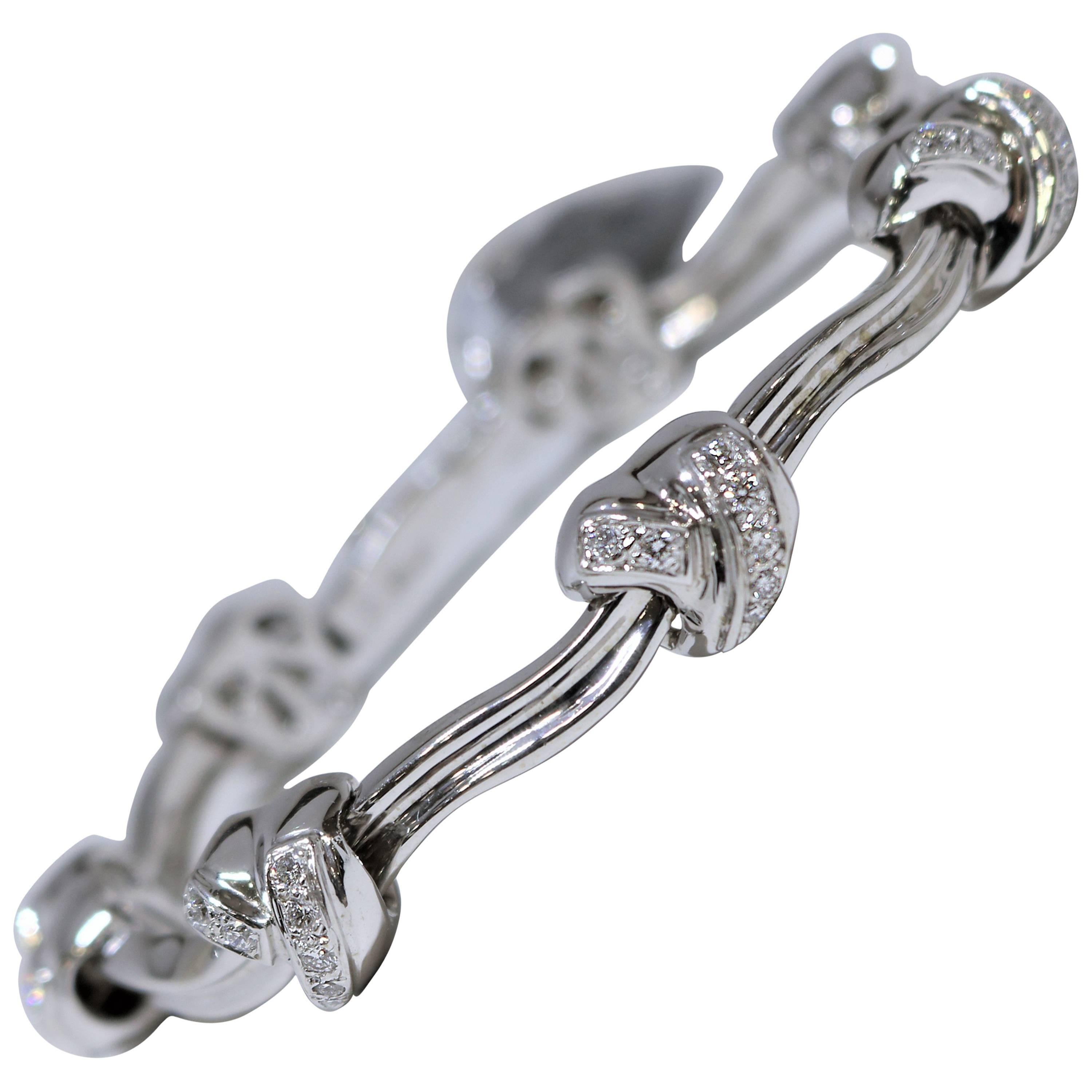 Diamond Knot Bracelet For Sale