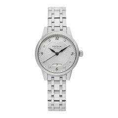Montblanc Boheme Steel Diamond White Dial Automatic Ladies Watch 116498