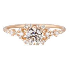 14K Gold Diana Model Solid Diamond Ring 0, 40 ct F/G-SI