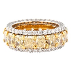 Alexander Beverly Hills Eternity-Ring 18k, 9,26 Karat Diamant und gelber Diamant