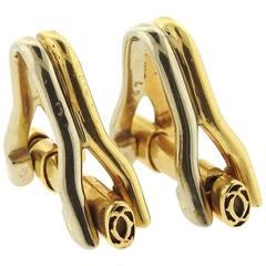 Cartier France Gold Stirrup Cufflinks 6