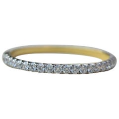 14k Solid Gold Eternity Band Natural Diamond Ring Wedding Proposal