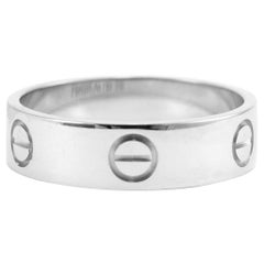 Cartier 18K White Gold Love Band Ring
