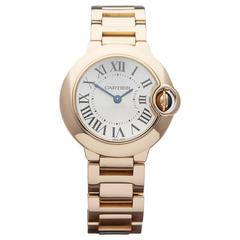 Cartier Ladies Rose Gold Ballon Bleu Quartz Wristwatch W3338