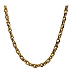 Vintage Van Cleef & Arpels 18k Yellow Gold Cable Necklace And Bracelet Chain
