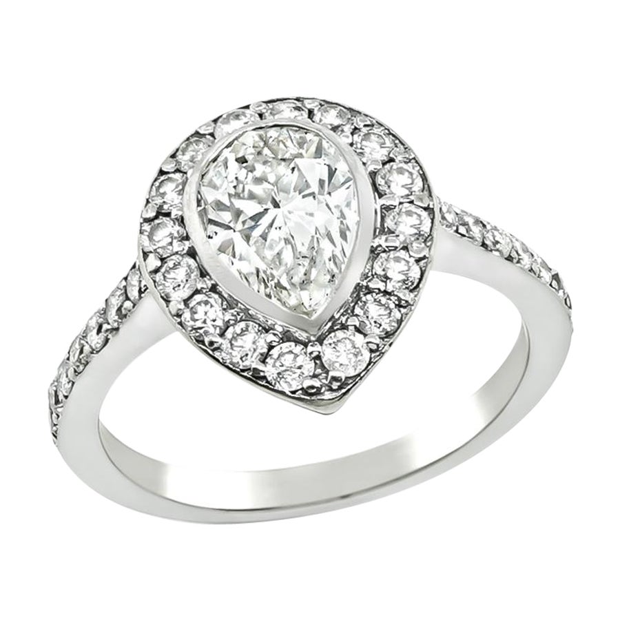 GIA Certified 1.29ct Diamond Engagement Ring