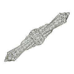 Alfiler de diamantes Art Decó 2,00 ct