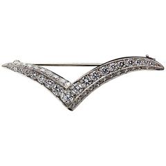 Tiffany & Co. Medium Diamant Möwe Brosche Pin