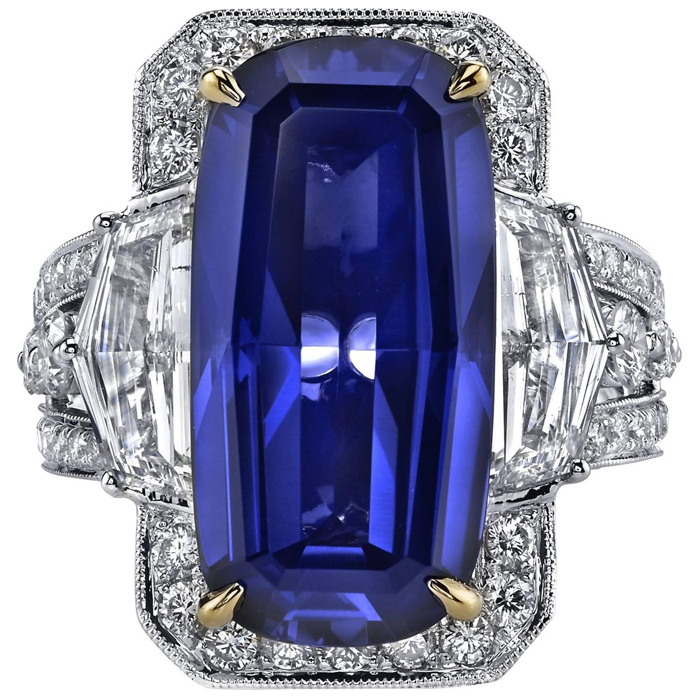 Tanzanite Diamond Gold Ring For Sale at 1stDibs