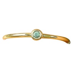 14k Solid Gold Round Diamond Ring Studded Diamond Stacking Valentines Ring Gift