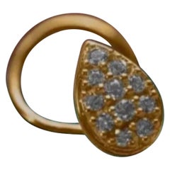 Spillone da naso in oro massiccio 14K Gioielli Piercing per il corpo Gioielli da donna con borchia da naso in diamante