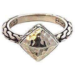John Hardy Estate Classic gehämmert Ring Größe 7 Silber JH94