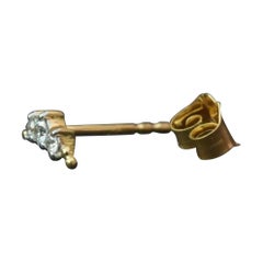 Diamond Minimalist Moon Piercing 14k Solid Gold Nose Ear Piercing Moon Jewelry.