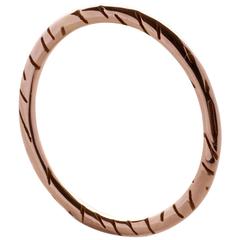 Rose Gold Fur Stacking Ring by Bear Brooksbank