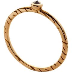 Gold and Black Diamond Star Fur Ring by Bear Brooksbank