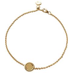 Gold Closed Circle Fur Bracelet by Bear Brooksbank