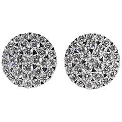 Diamond Cluster Earrings
