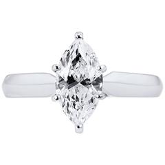 1.10 Carat Marquise Diamond Solitaire Ring