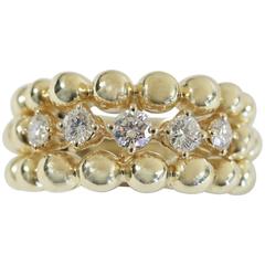 Boucheron "Grain de Raisin" Diamond Gold Ring